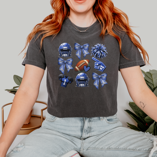 Team Blue Football Tee