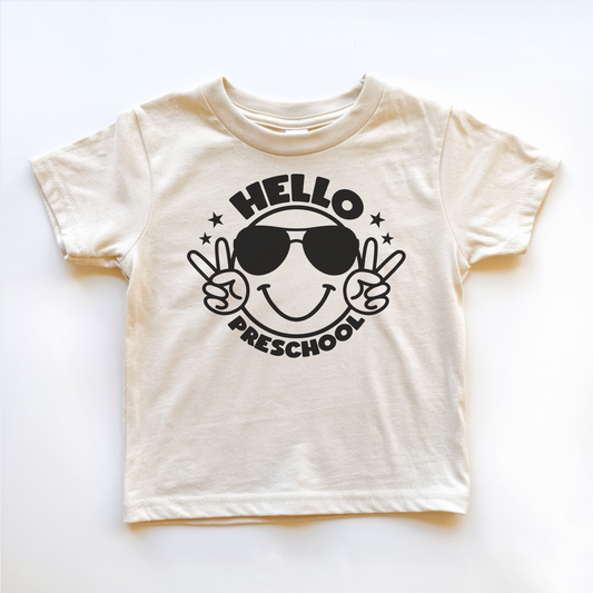 Hello Preschool Smiley Tee